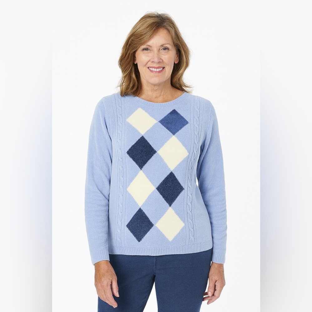 Alfred Dunner Blue Size 1X Sweater - Picture 2 of 6